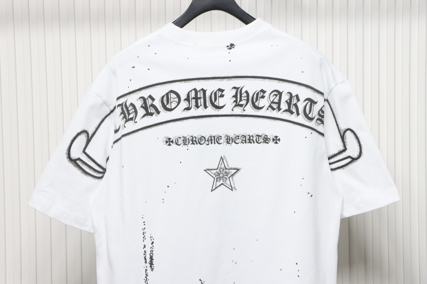 Chrome Hearts 25ss Mottled Sanskrit Star Print T-shirt White