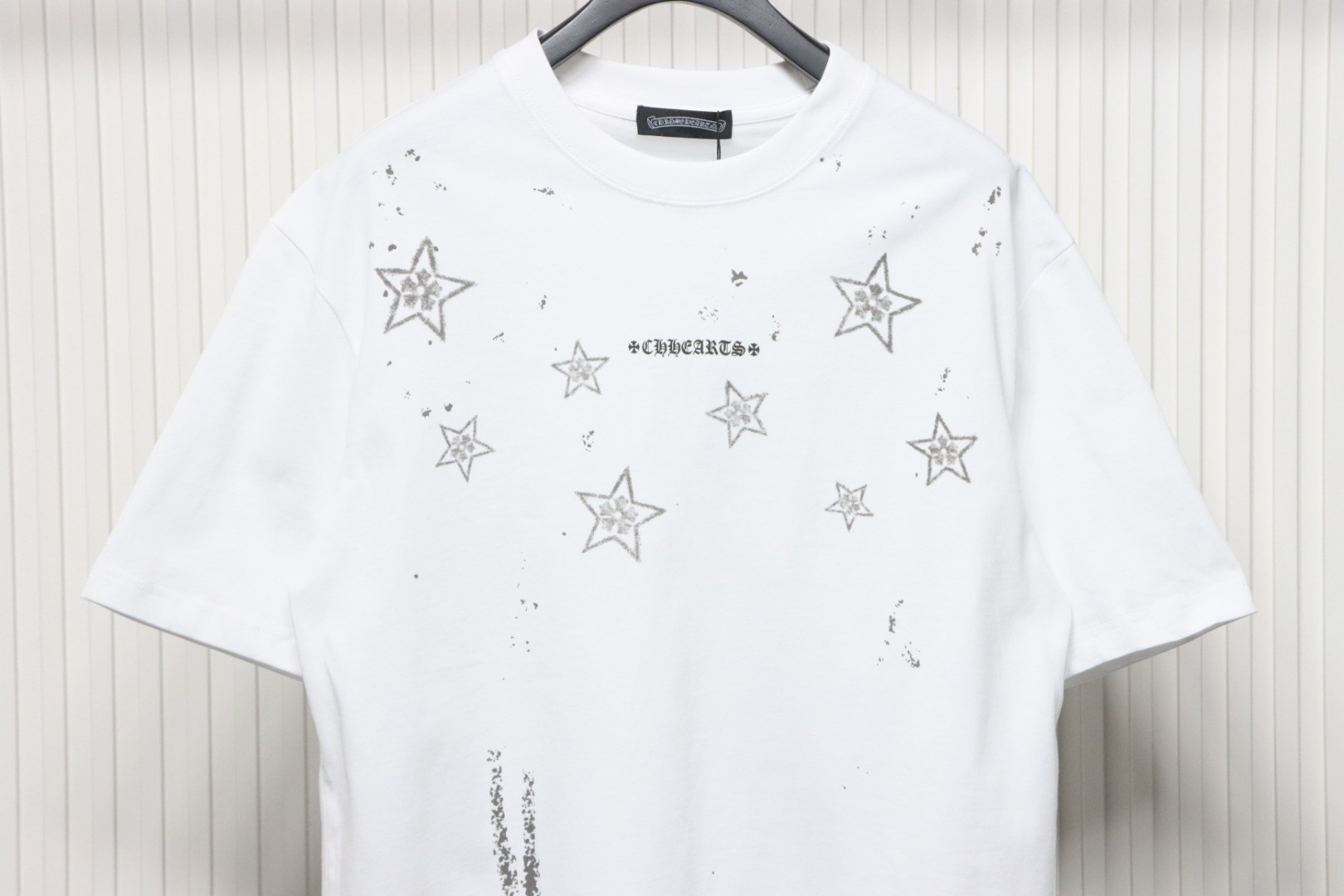 Chrome Hearts 25ss Mottled Sanskrit Star Print T-shirt White