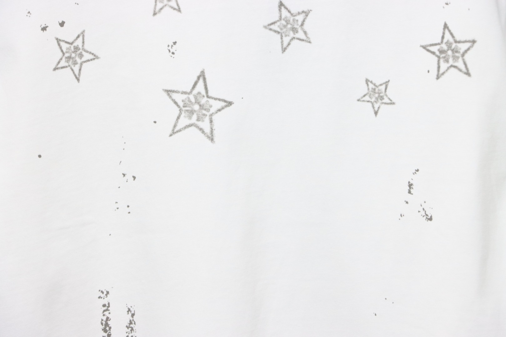 Chrome Hearts 25ss Mottled Sanskrit Star Print T-shirt White