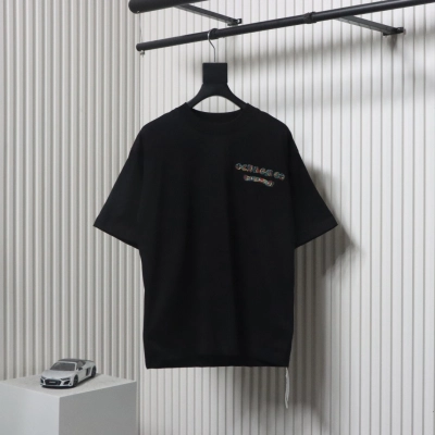 Chrome Hearts 25ss Round Neck With Colorful Print On The Back T-shirt Black 01