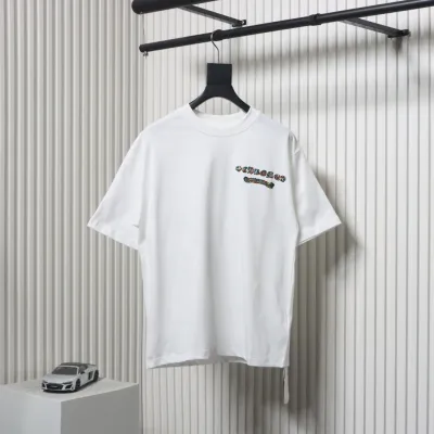 Chrome Hearts 25ss Round Neck With Colorful Print On The Back T-shirt White 01