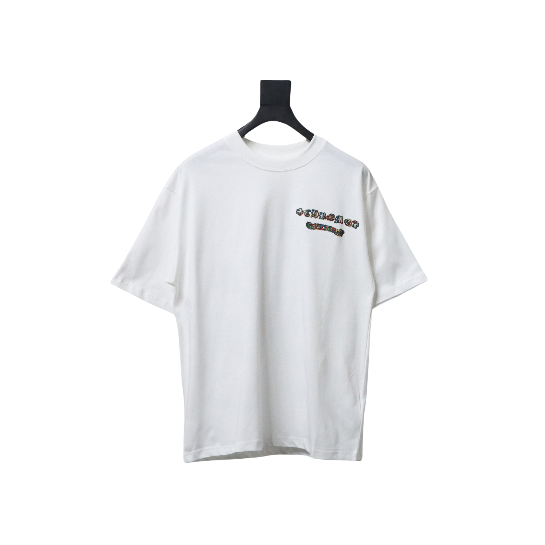 Chrome Hearts 25ss Round Neck With Colorful Print On The Back T-shirt White