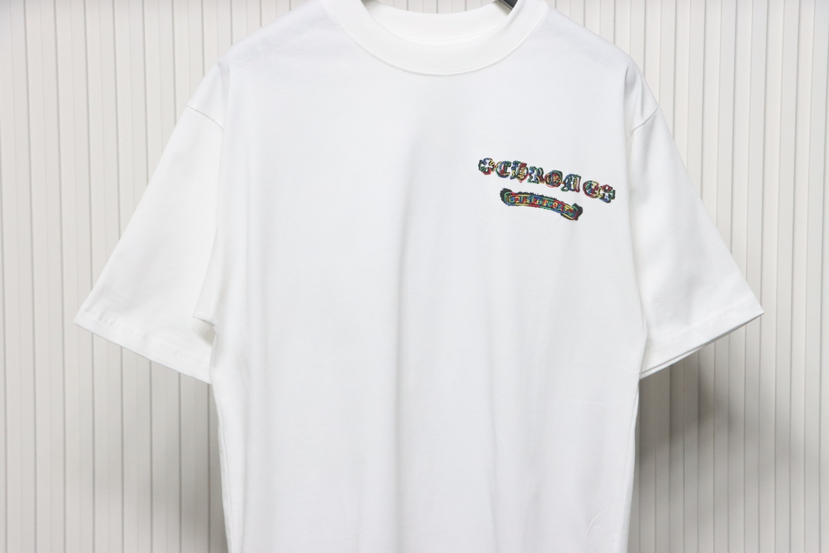 Chrome Hearts 25ss Round Neck With Colorful Print On The Back T-shirt White