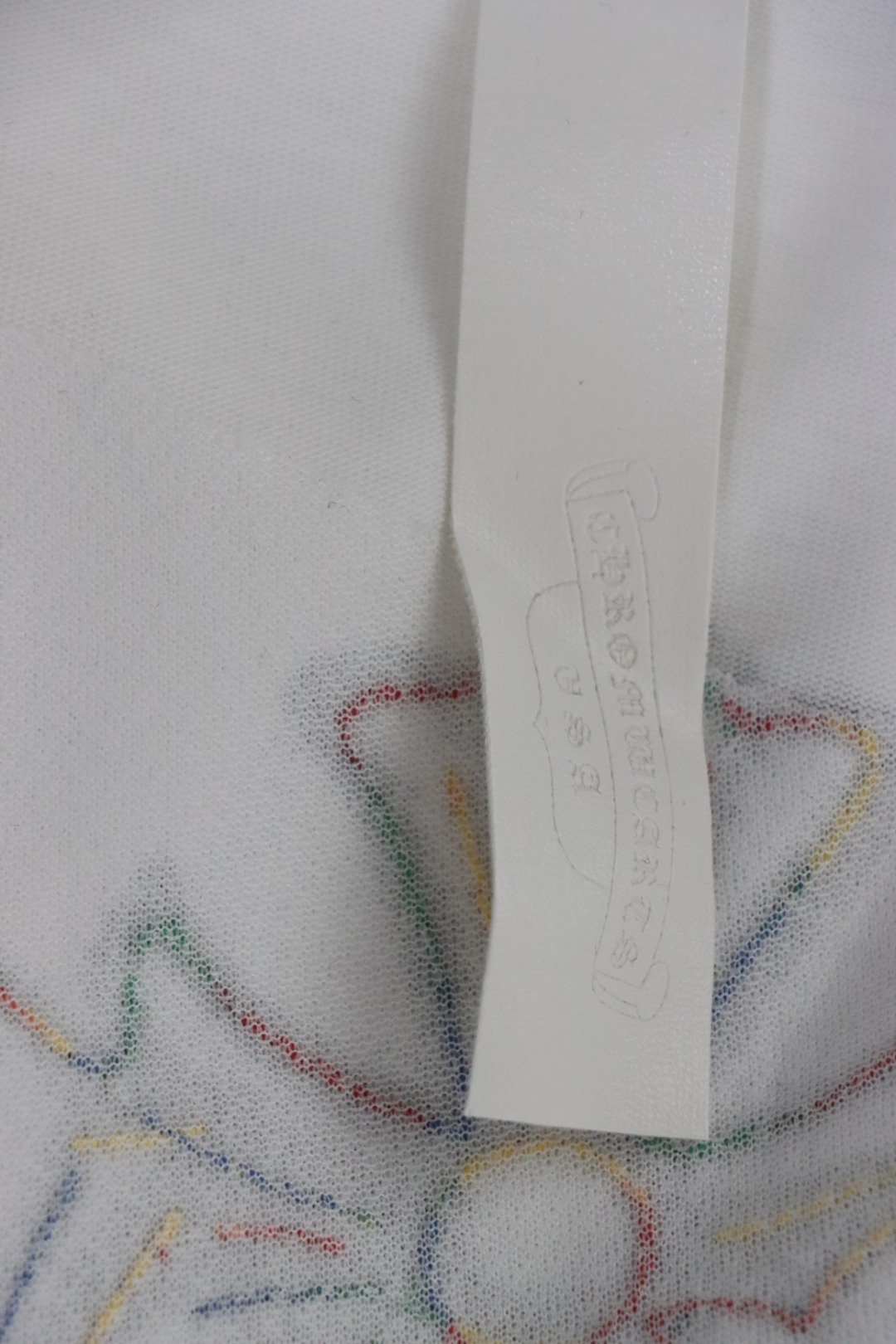 Chrome Hearts 25ss Round Neck With Colorful Print On The Back T-shirt White