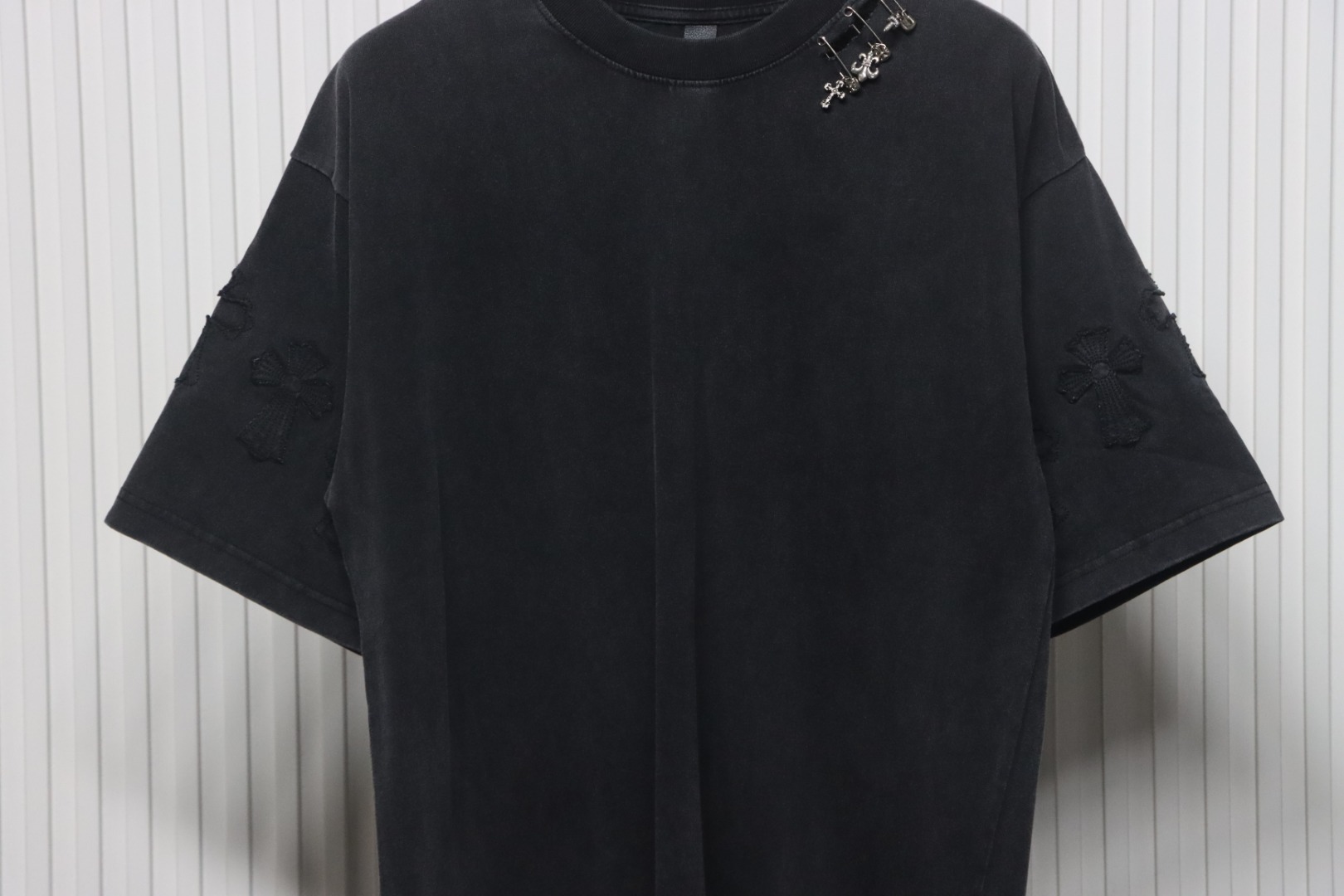 Chrome Hearts Chest Pin Crew Neck T-shirt Black