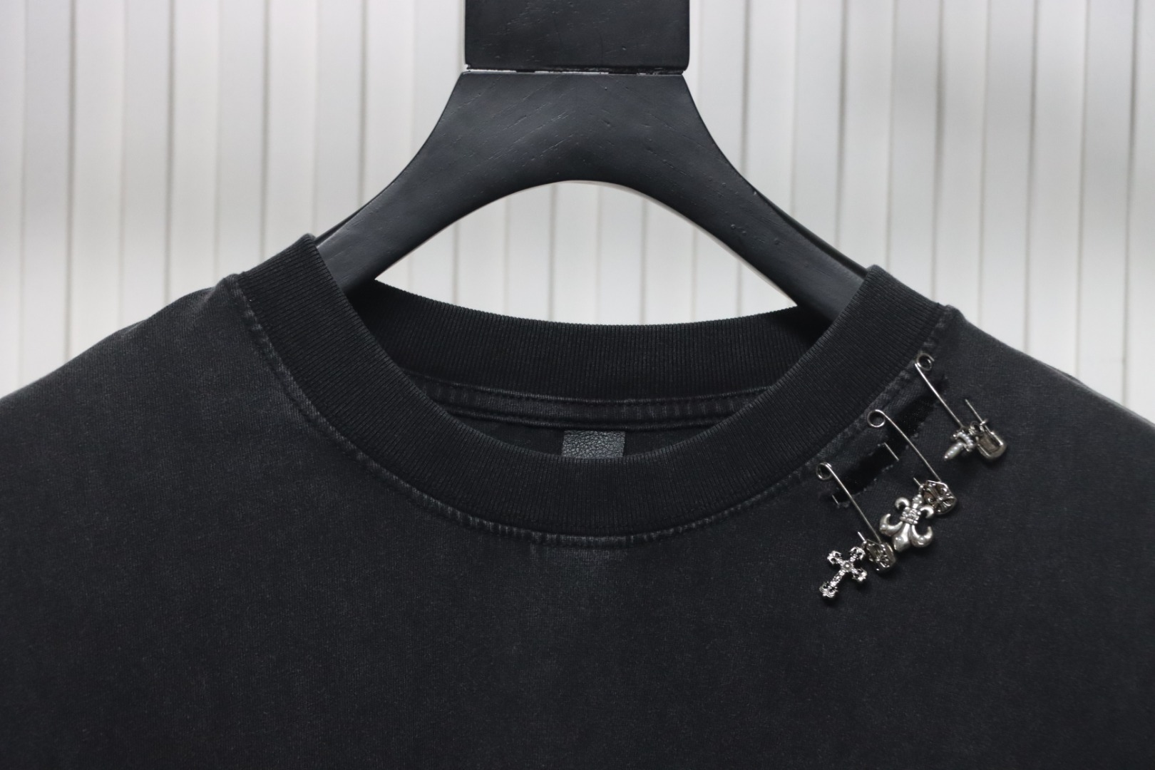 Chrome Hearts Chest Pin Crew Neck T-shirt Black