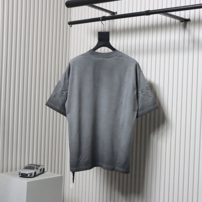 Chrome Hearts Chest Pin Crew Neck T-shirt Grey 02