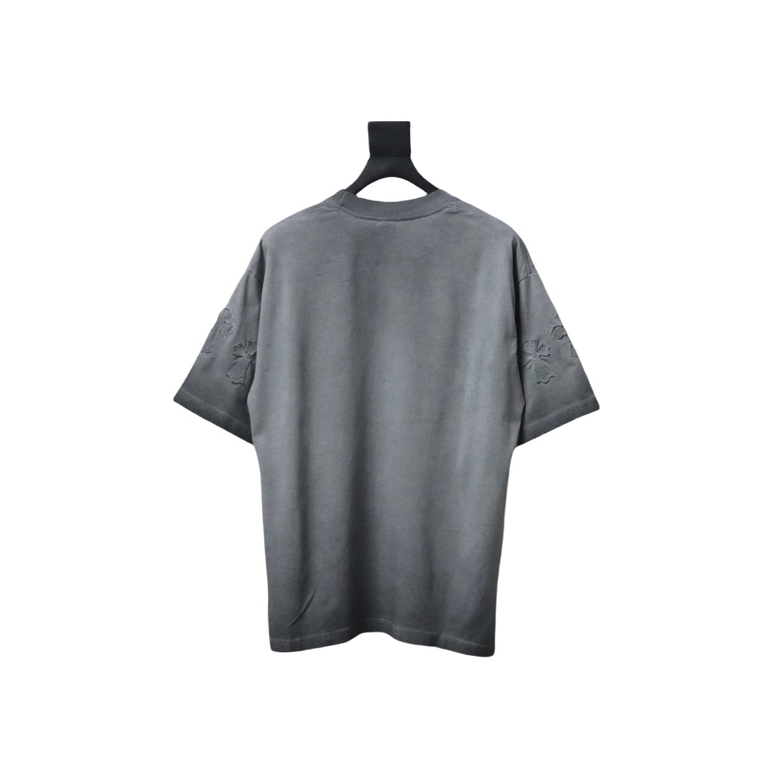 Chrome Hearts Chest Pin Crew Neck T-shirt Grey