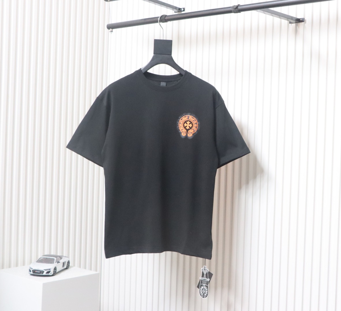 Chrome Hearts Colorful Cross Print T-shirt Grey