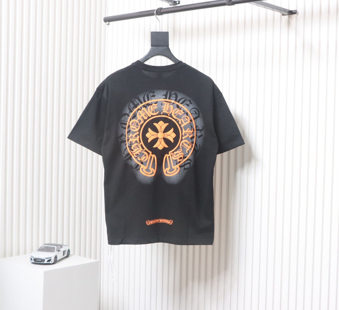 Chrome Hearts Colorful Cross Print T-shirt Grey
