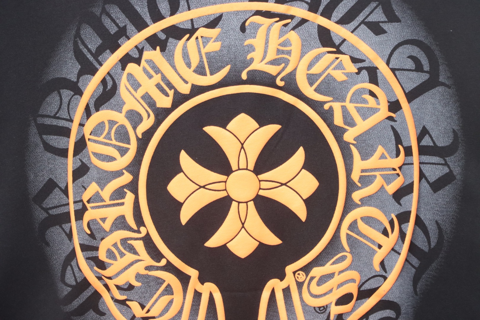 Chrome Hearts Colorful Cross Print T-shirt Grey