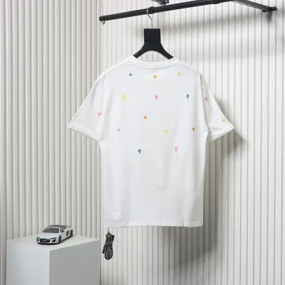 Chrome Hearts Colorful Full-color Embroidery T-shirt White 02