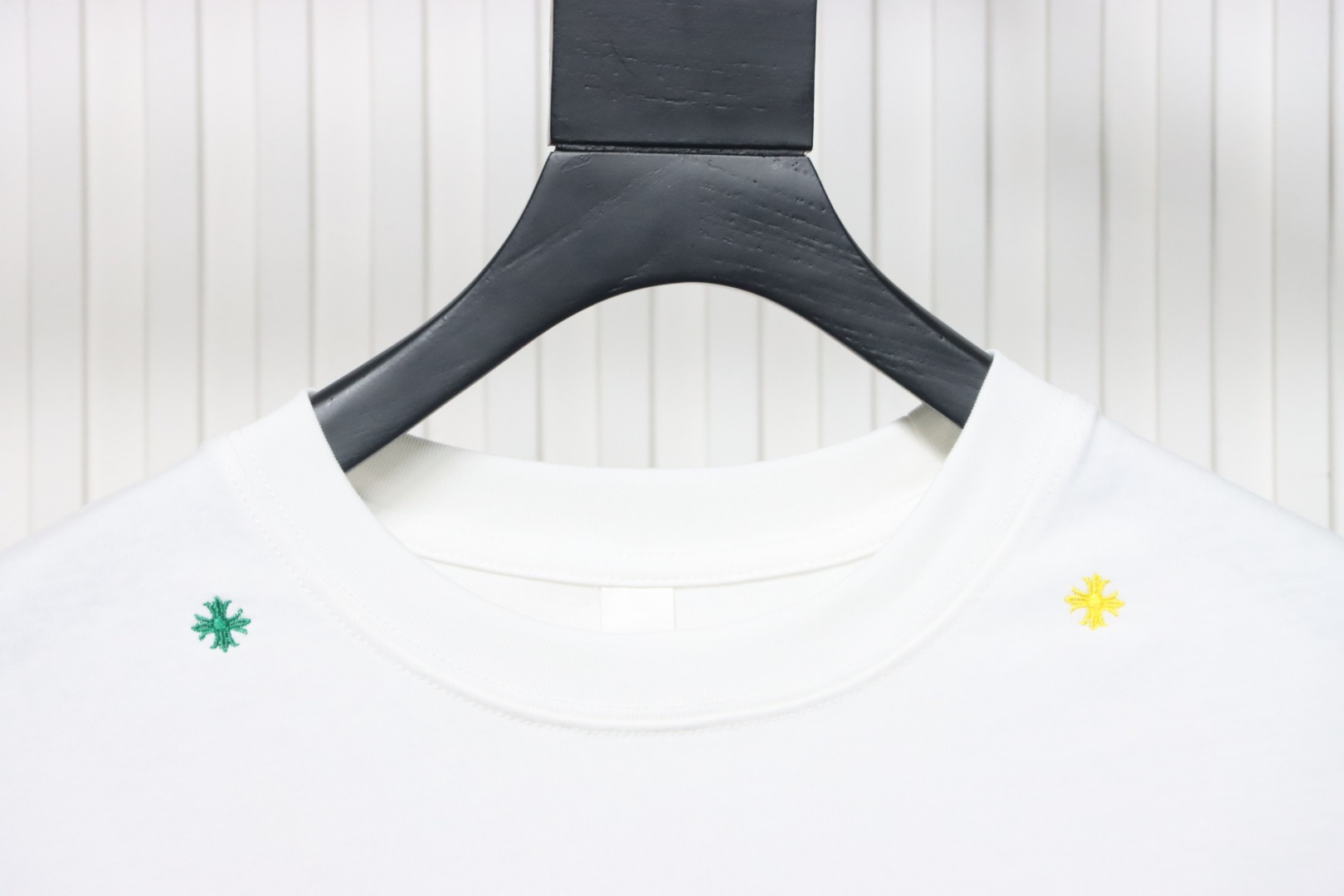 Chrome Hearts Colorful Full-color Embroidery T-shirt White