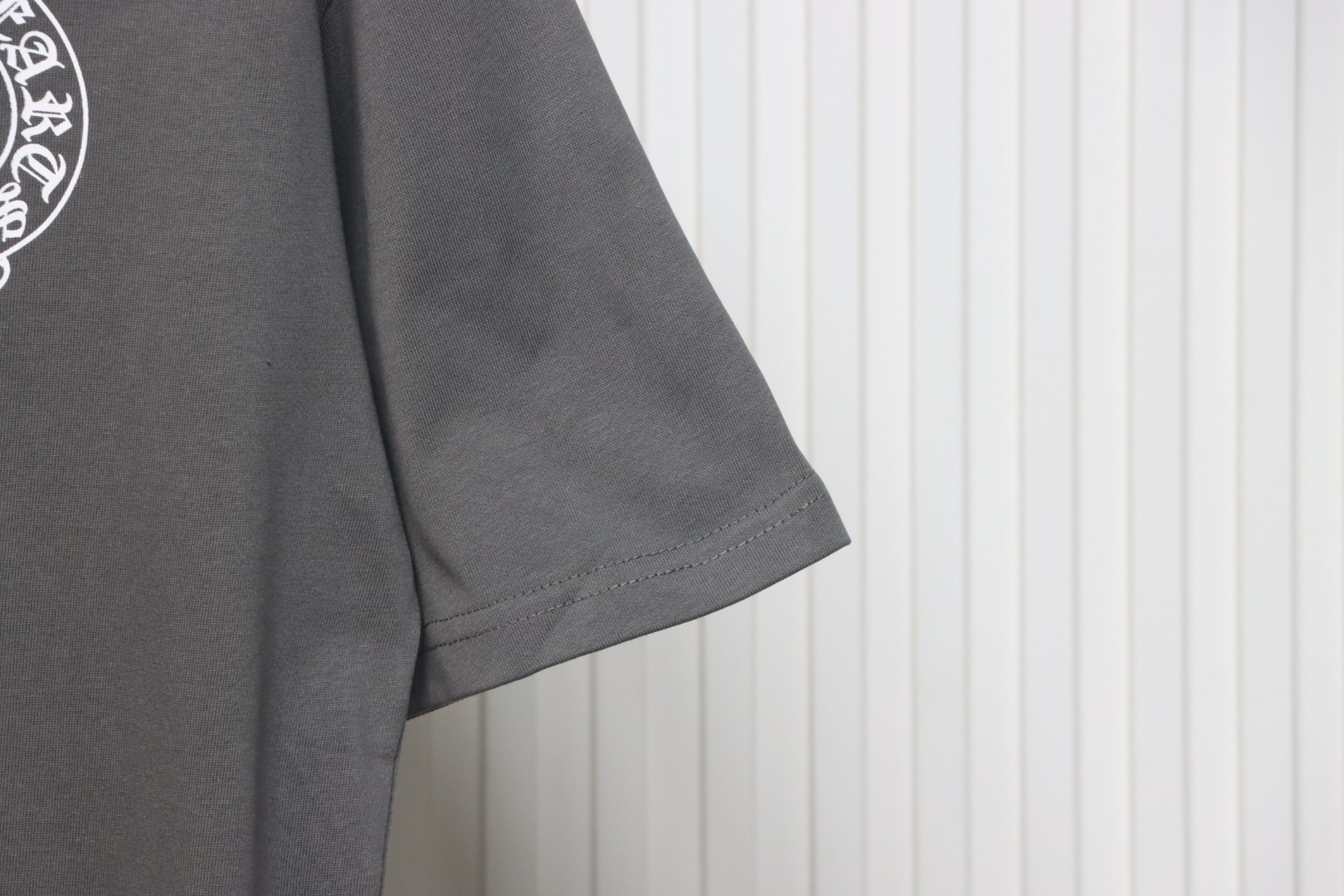 Chrome Hearts Colorful Horseshoe Sanskrit Letter Print T-shirt Grey