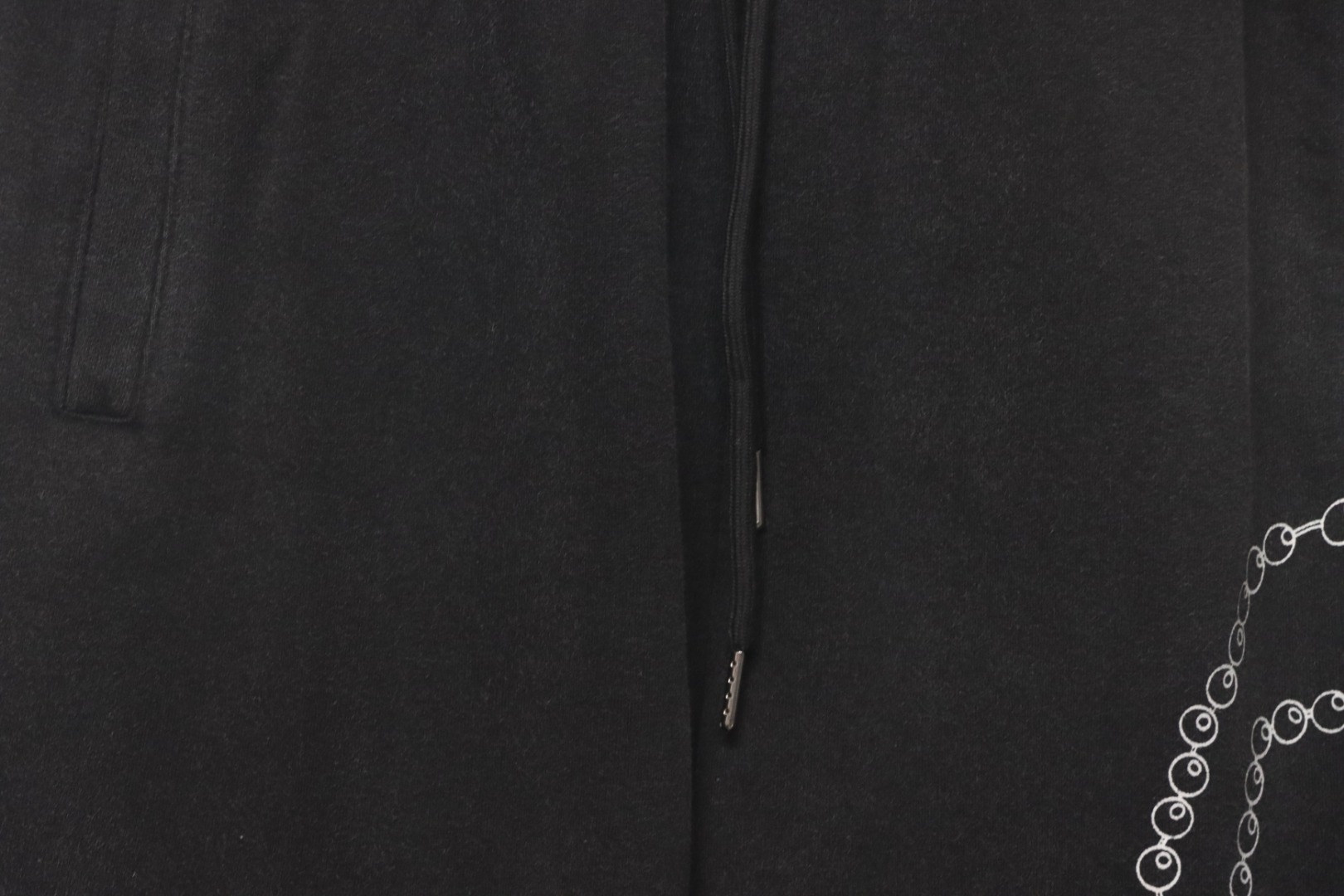 Chrome Hearts Cotton Distressed Print Embroidered Hardware Shorts Black