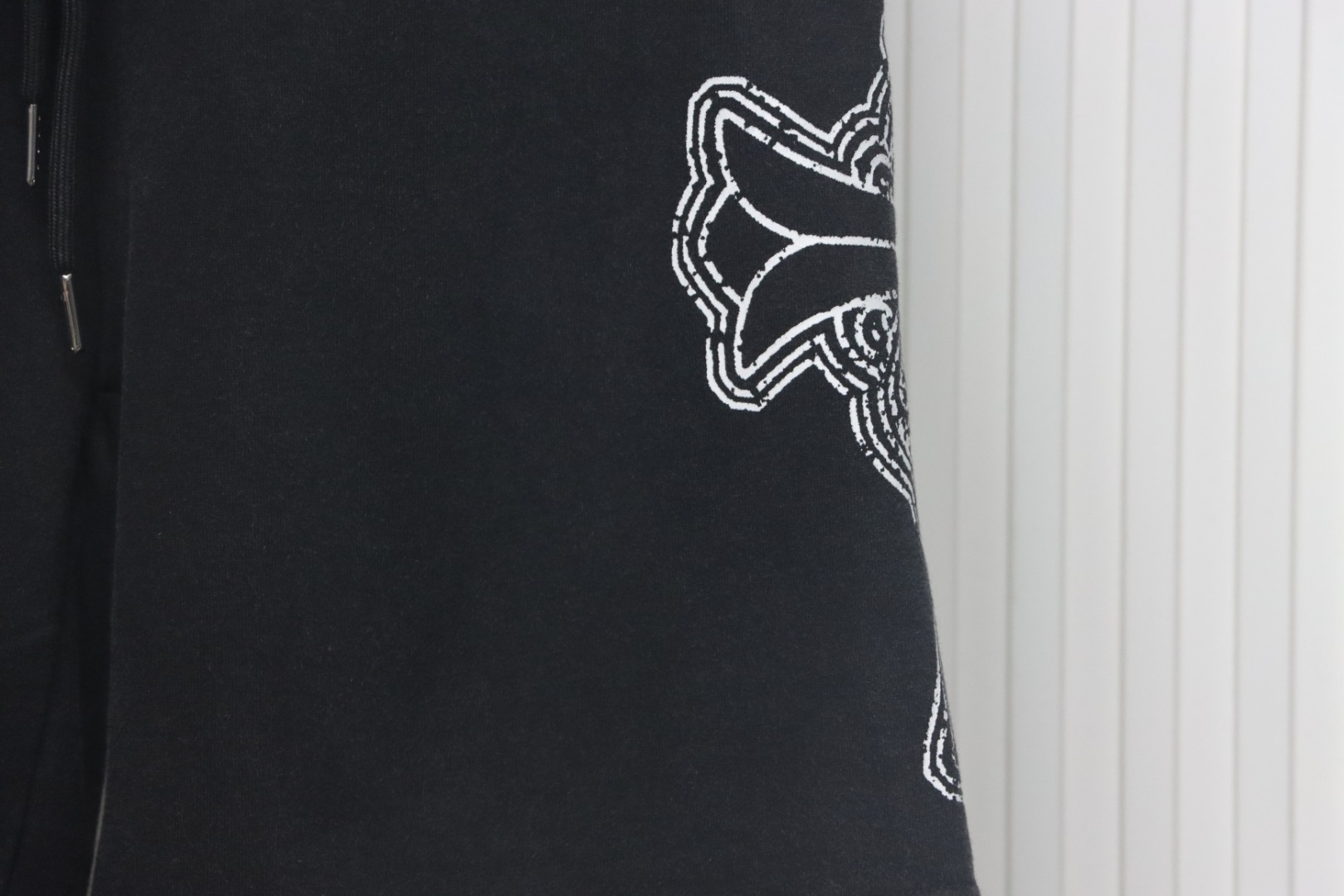 Chrome Hearts Cotton Distressed Printed Embroidered Shorts Black