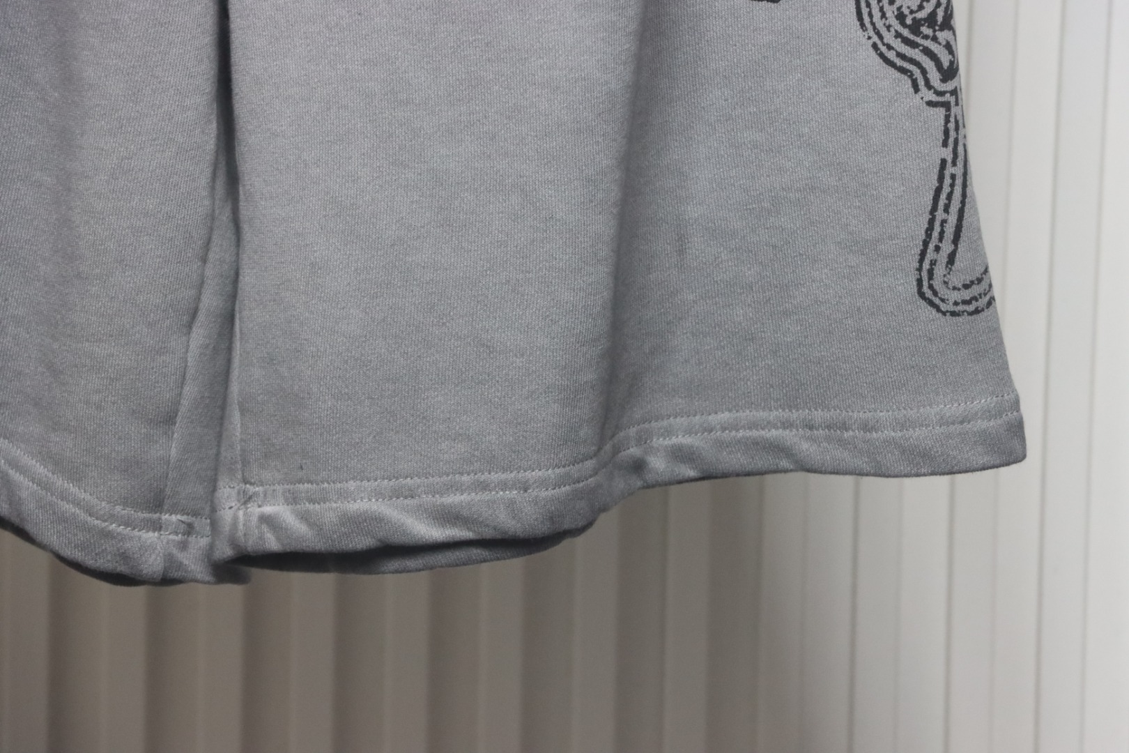 Chrome Hearts Cotton Distressed Printed Embroidered Shorts Grey