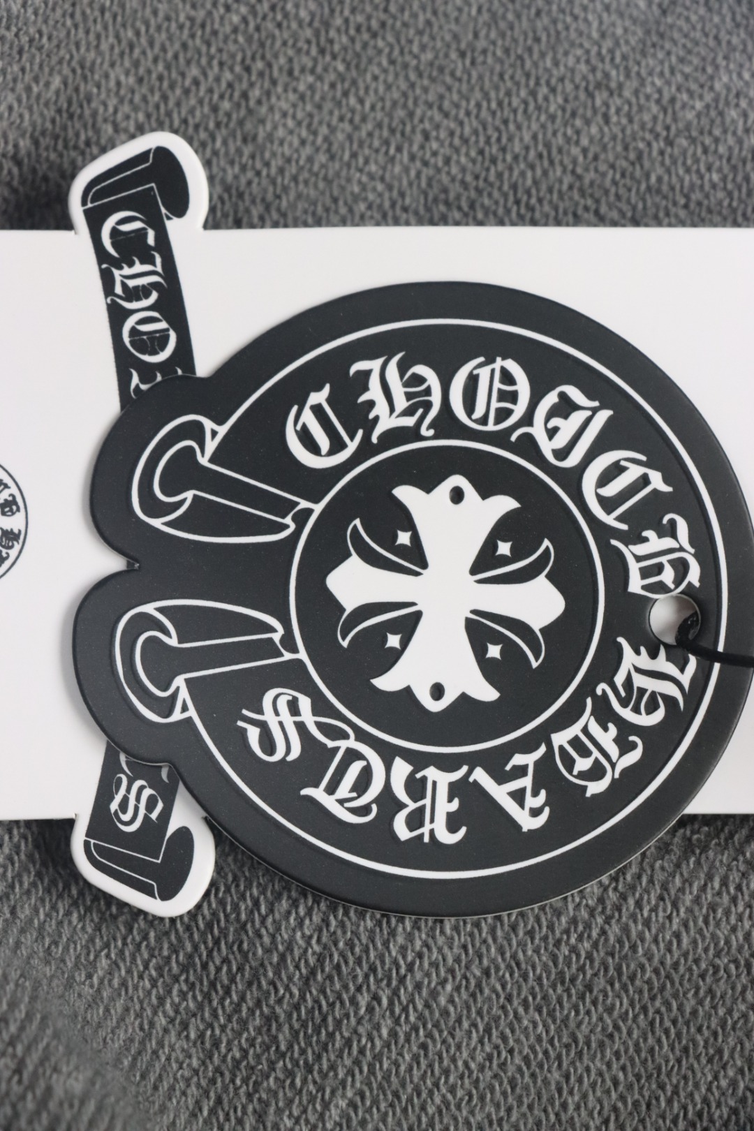 Chrome Hearts Cotton Distressed Printed Embroidered Shorts Grey