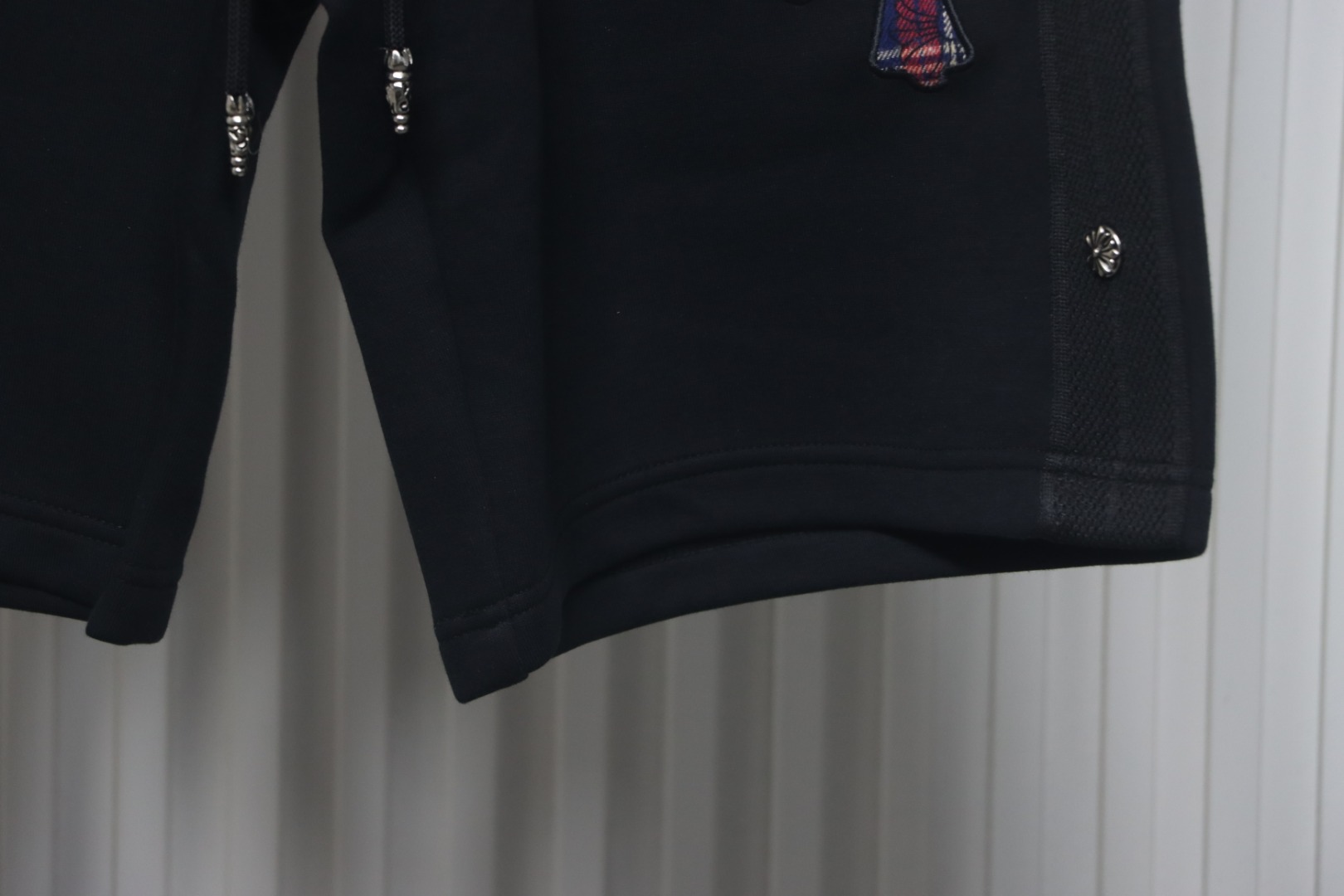 Chrome Hearts Cross Patch Logo Shorts Black