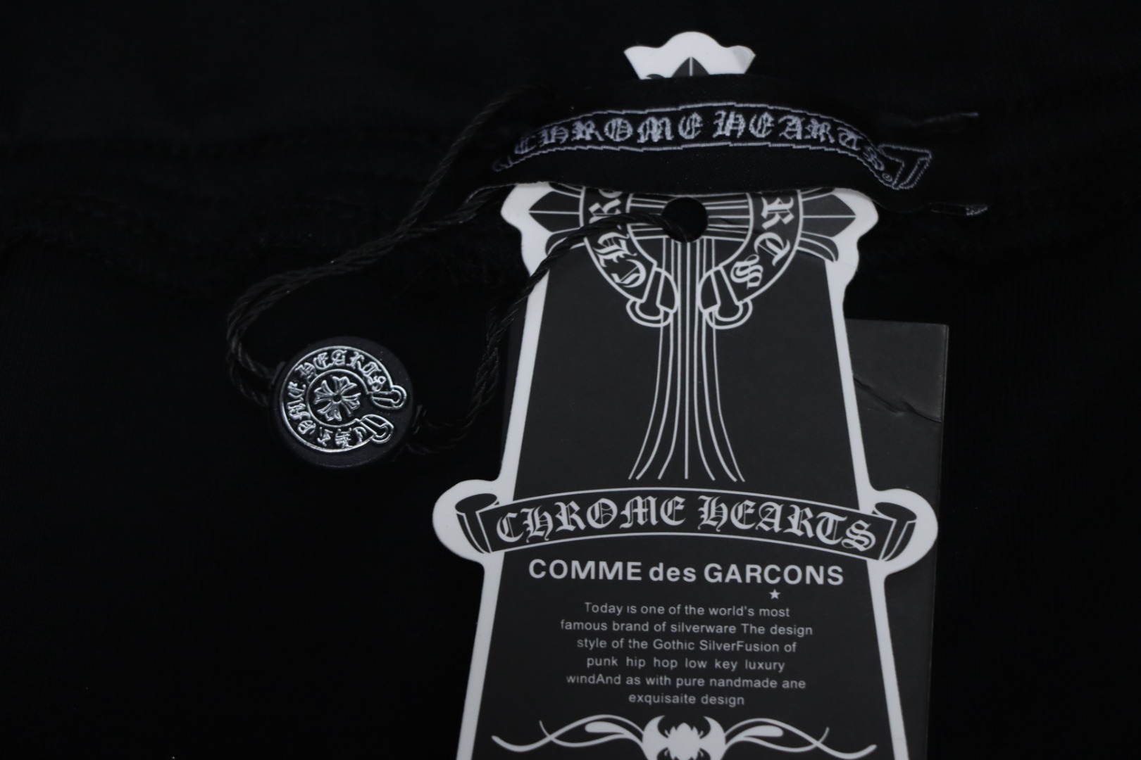 Chrome Hearts Cross Patch Logo Shorts Black