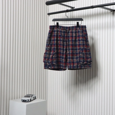 Chrome Hearts Cross Printed Monogram Casual Shorts Plaid 01