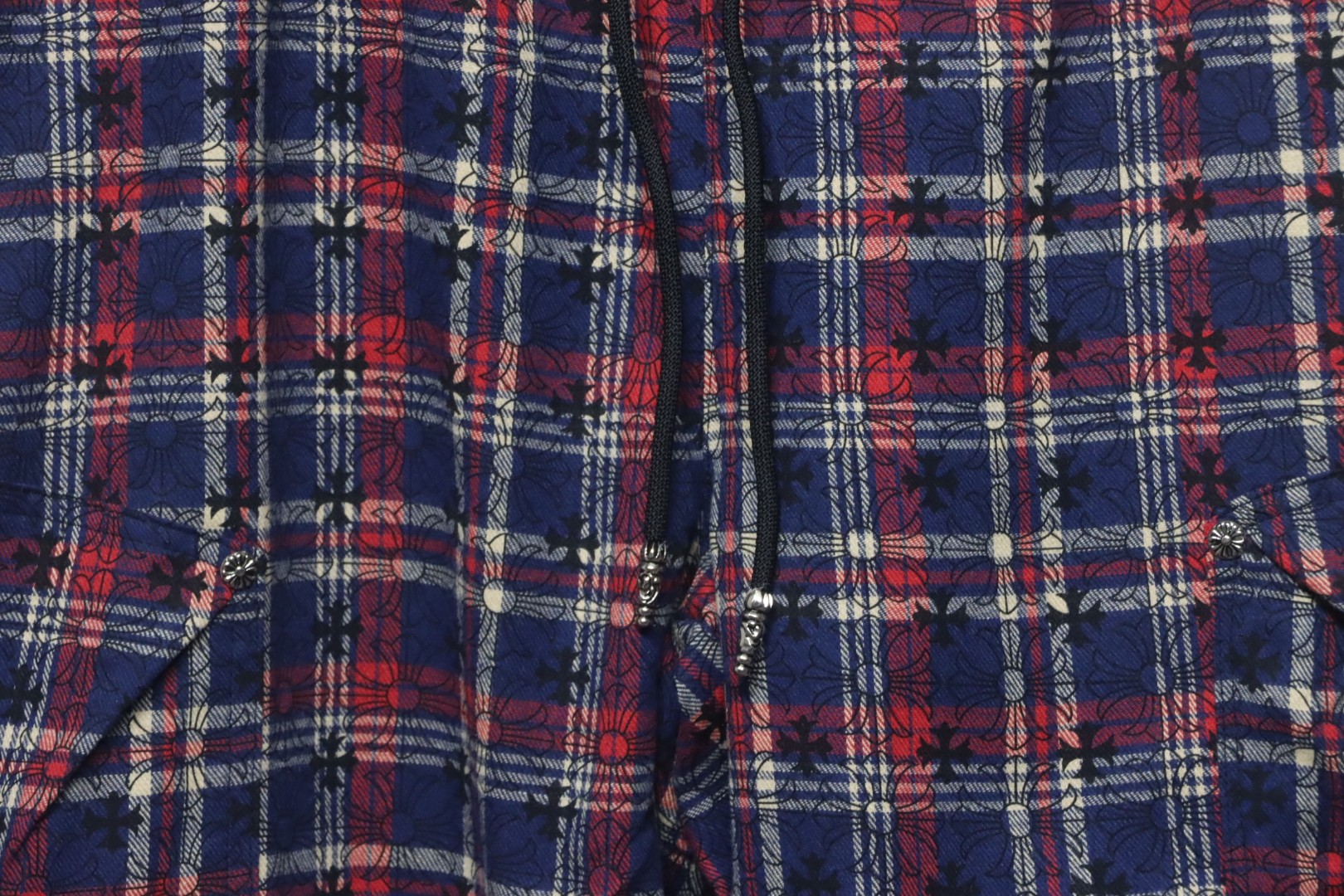 Chrome Hearts Cross Printed Monogram Casual Shorts Plaid
