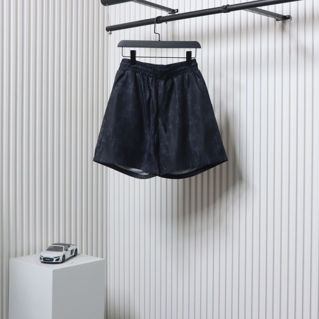 Chrome Hearts Digital Printed Ice Silk Cotton Shorts Black