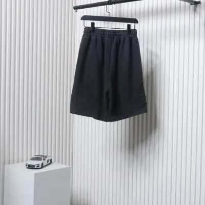 Chrome Hearts Distressed Embroidered Shorts Black 02