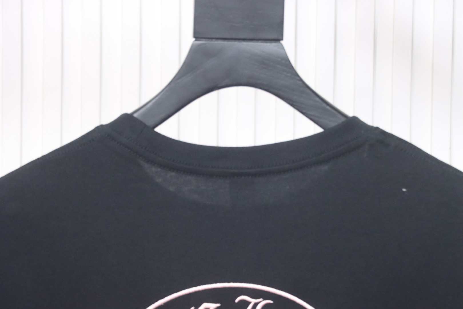 Chrome Hearts Heavy Horseshoe Sanskrit Applique Embroidery T-shirt Grey