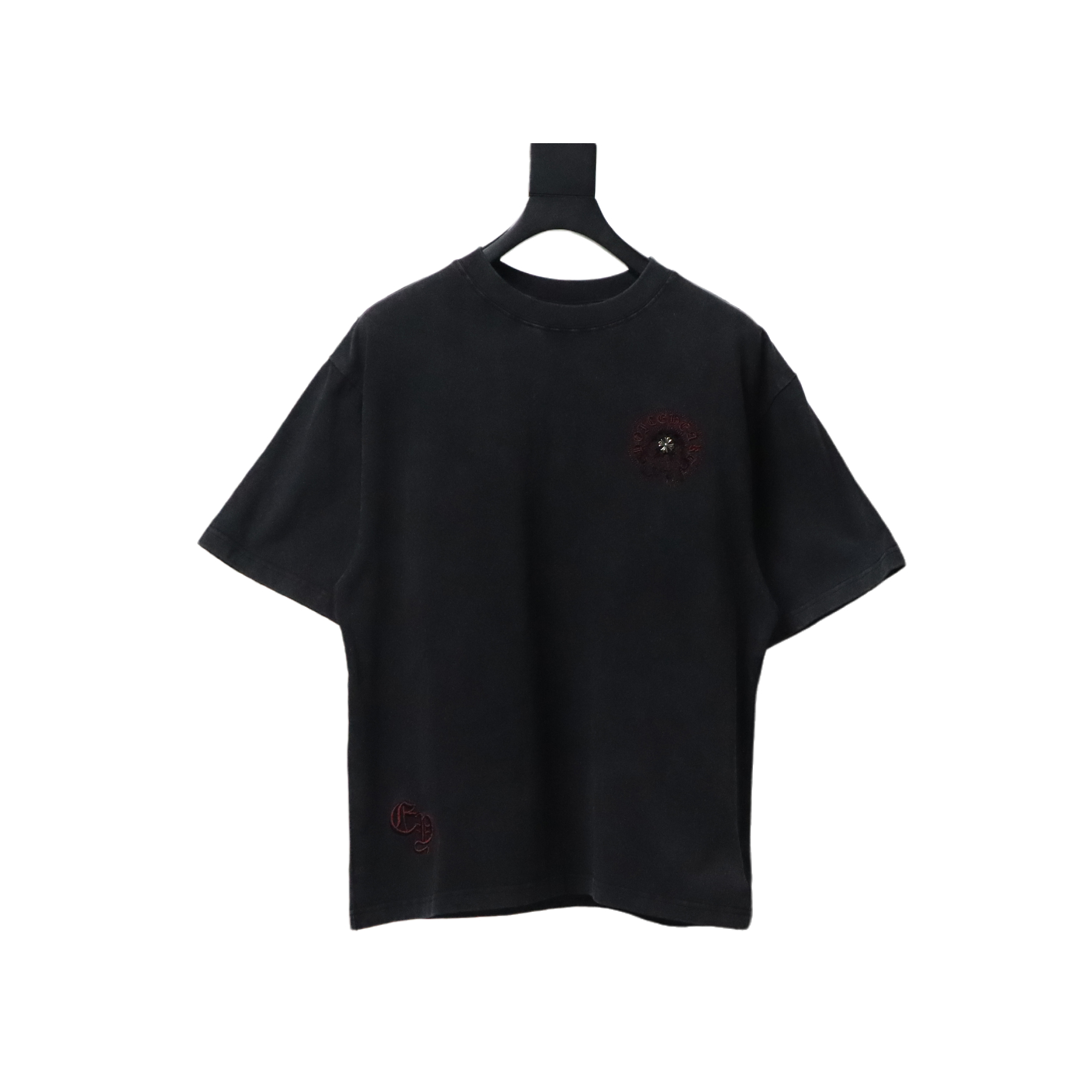 Chrome Hearts Heavy Industry Horseshoe Cross Hardware Old Hardware T-shirt Black