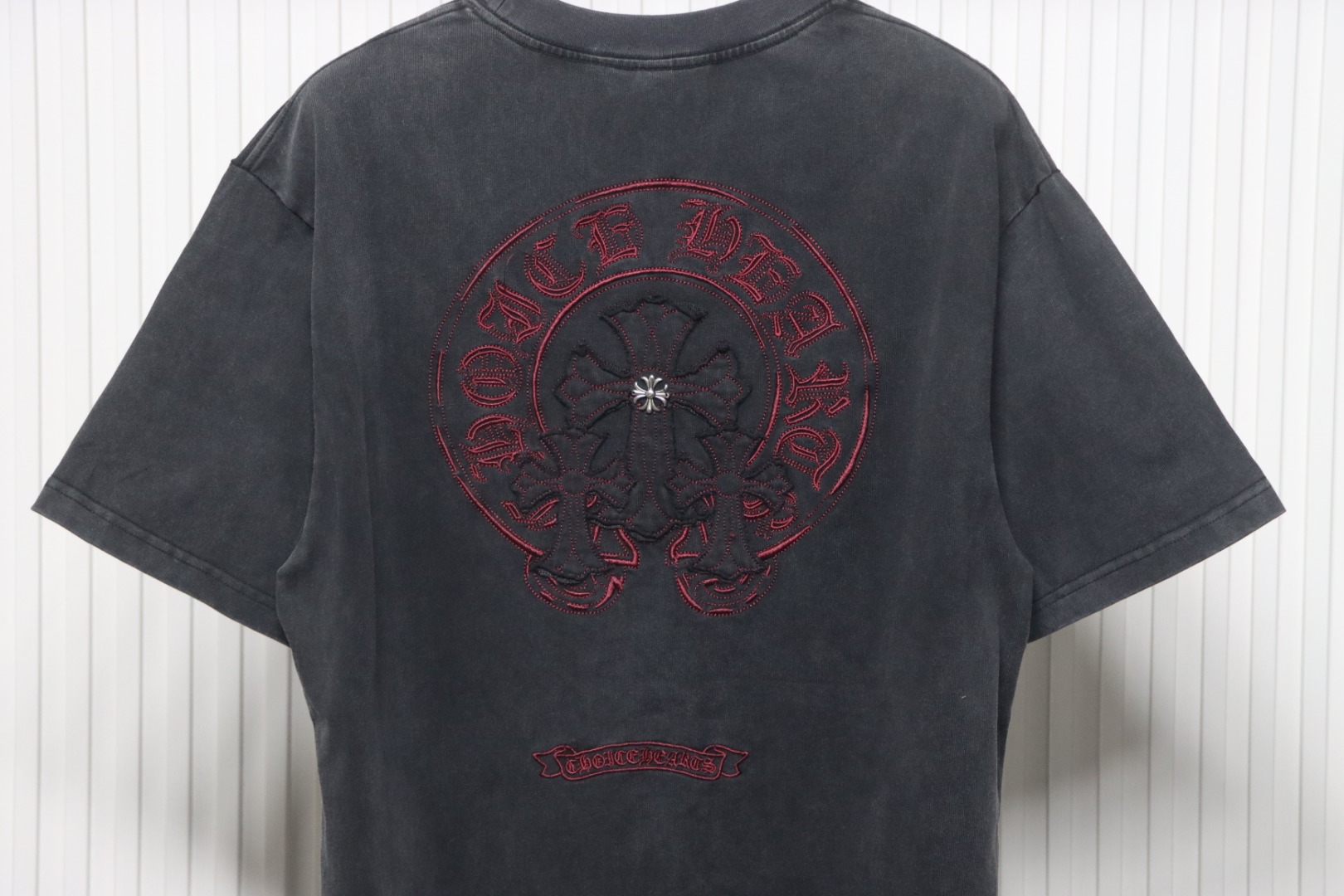 Chrome Hearts Heavy Industry Horseshoe Cross Hardware Old Hardware T-shirt Black
