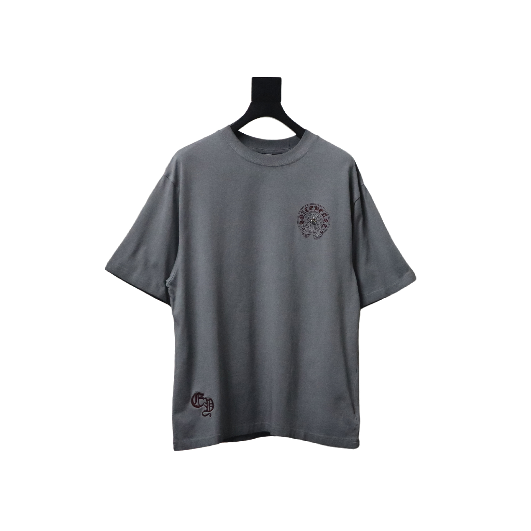 Chrome Hearts Heavy Industry Horseshoe Cross Hardware Old Hardware T-shirt Grey