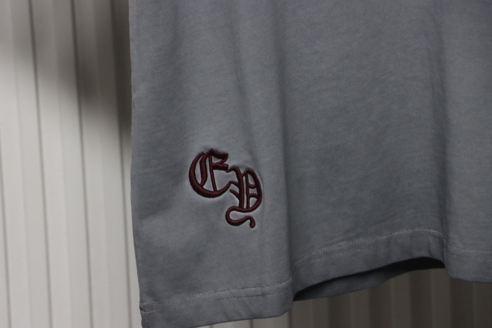 Chrome Hearts Heavy Industry Horseshoe Cross Hardware Old Hardware T-shirt Grey