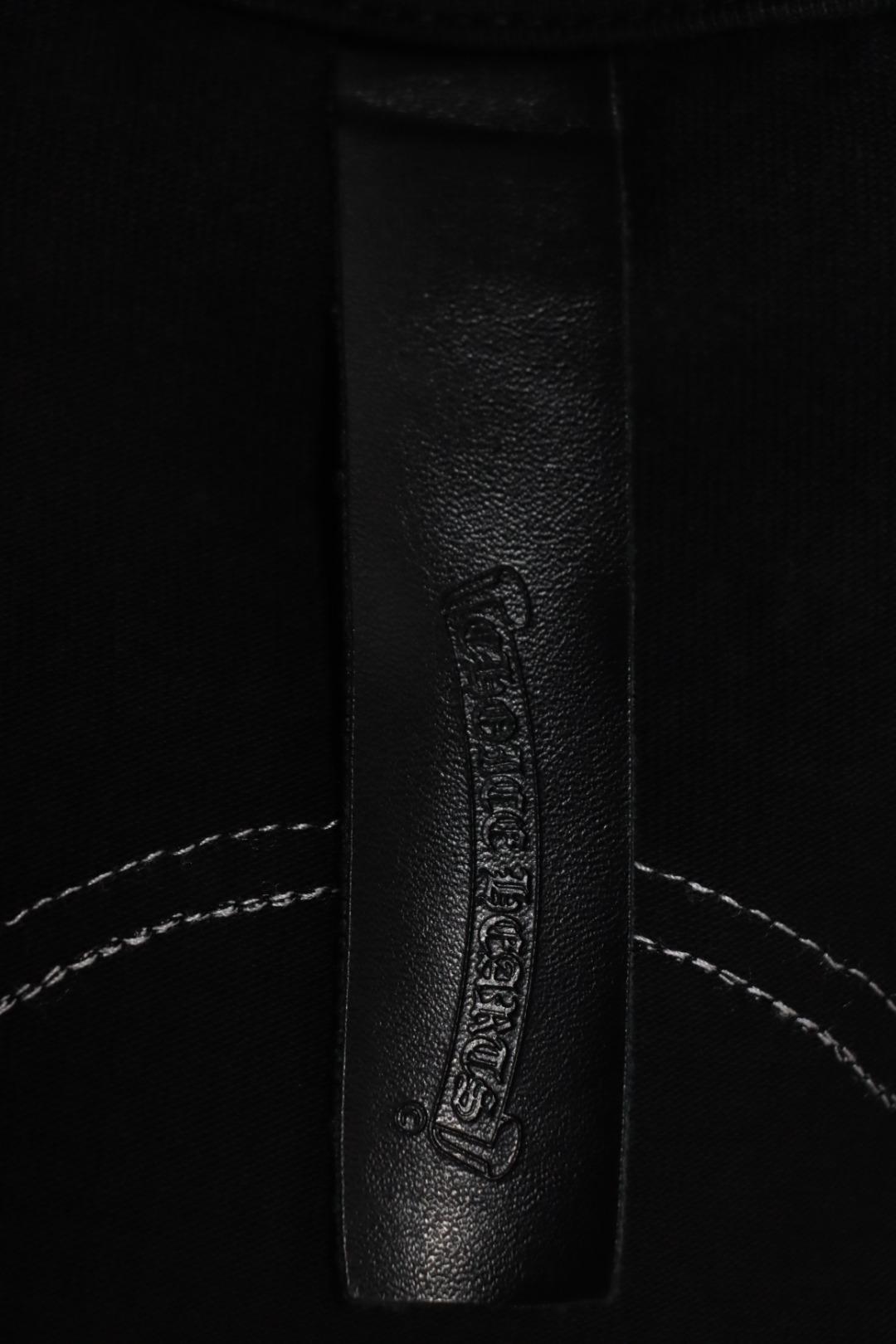 Chrome Hearts Heavy Patch Cross Hot Diamond Distressed T-shirt Black