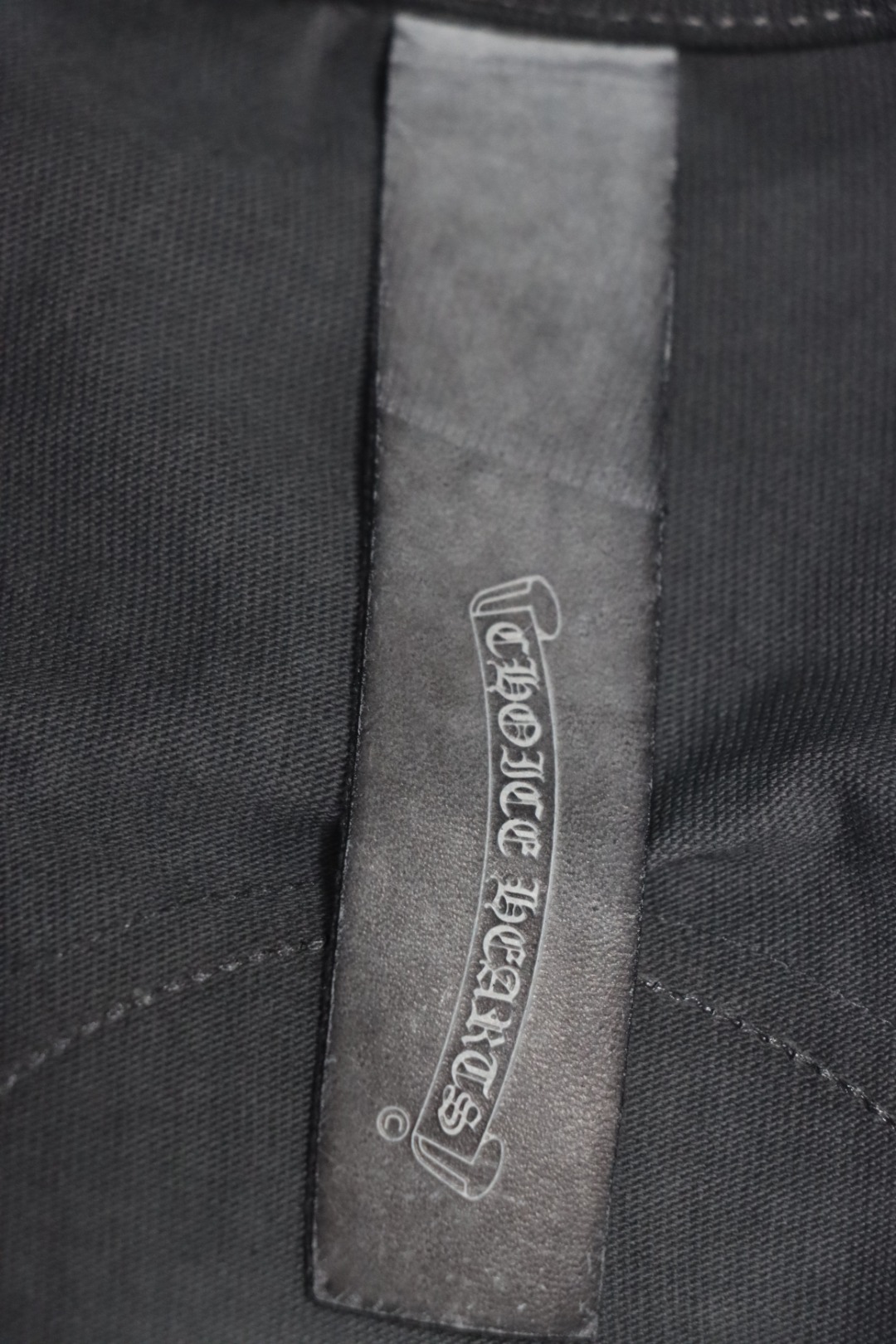 Chrome Hearts Heavy Patch Cross Hot Diamond Distressed T-shirt Grey