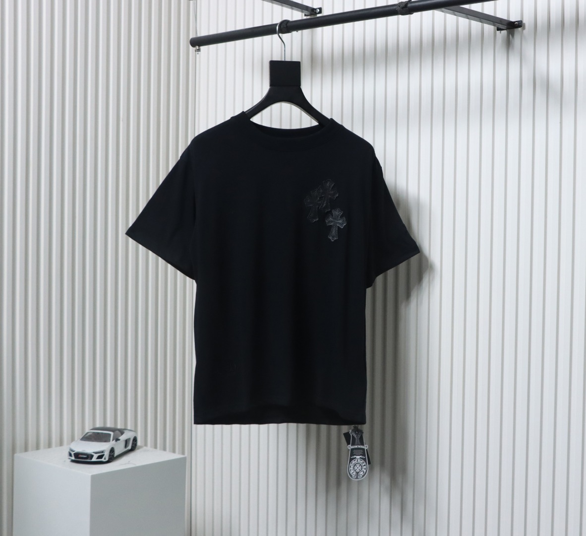 Chrome Hearts Leather Label T-shirt Black