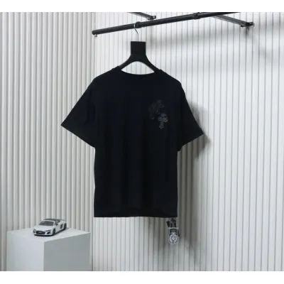Chrome Hearts Leather Label T-shirt Black 01