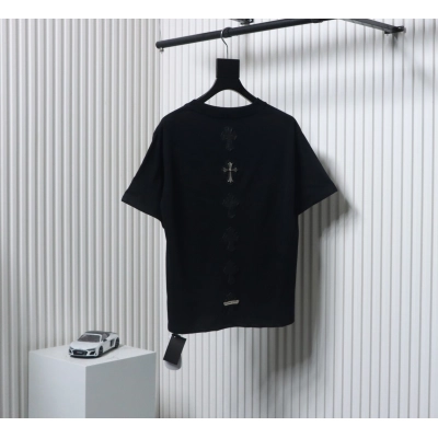 Chrome Hearts Leather Label T-shirt Black 02