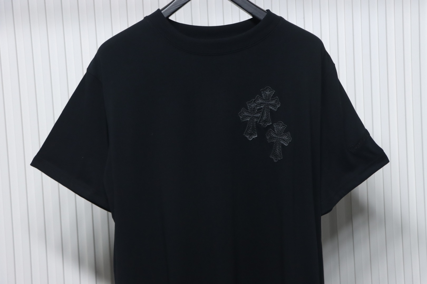 Chrome Hearts Leather Label T-shirt Black