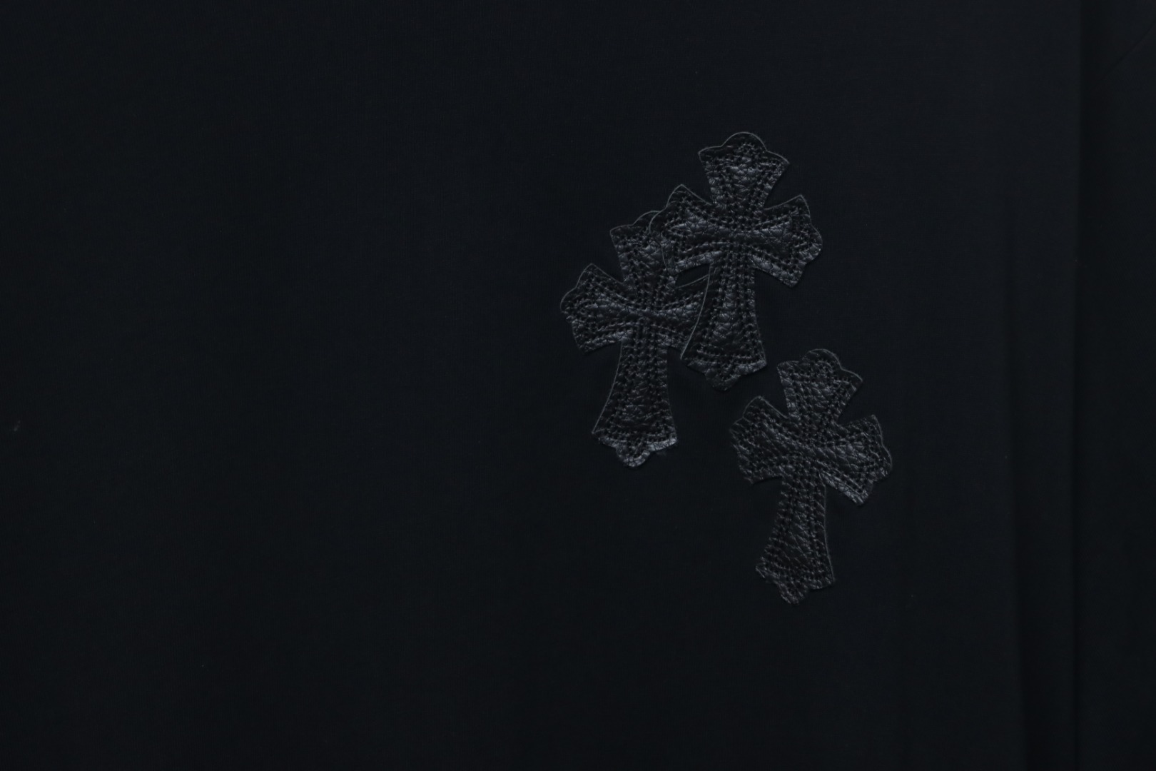 Chrome Hearts Leather Label T-shirt Black