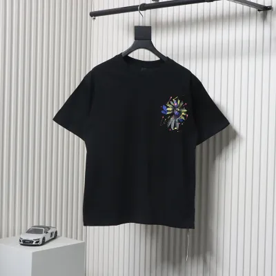 Chrome Hearts Painted Petals T-shirt Black 01