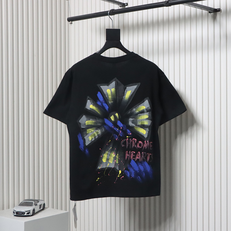 Chrome Hearts Painted Petals T-shirt Black