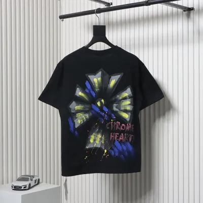 Chrome Hearts Painted Petals T-shirt Black 02