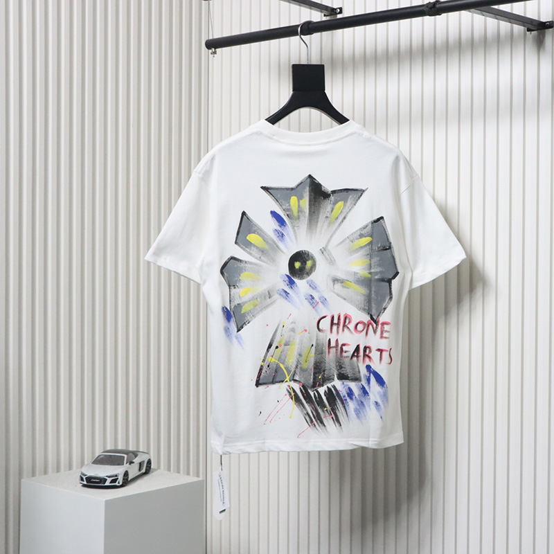 Chrome Hearts Painted Petals T-shirt White