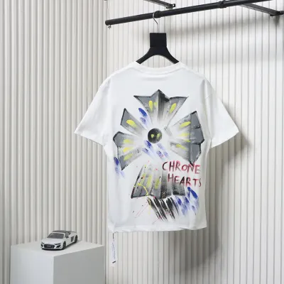 Chrome Hearts Painted Petals T-shirt White 02