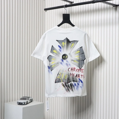 Chrome Hearts Painted Petals T-shirt White 02