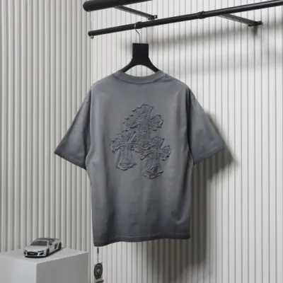 Chrome Hearts Patch Embroidery T-shirt Grey 02
