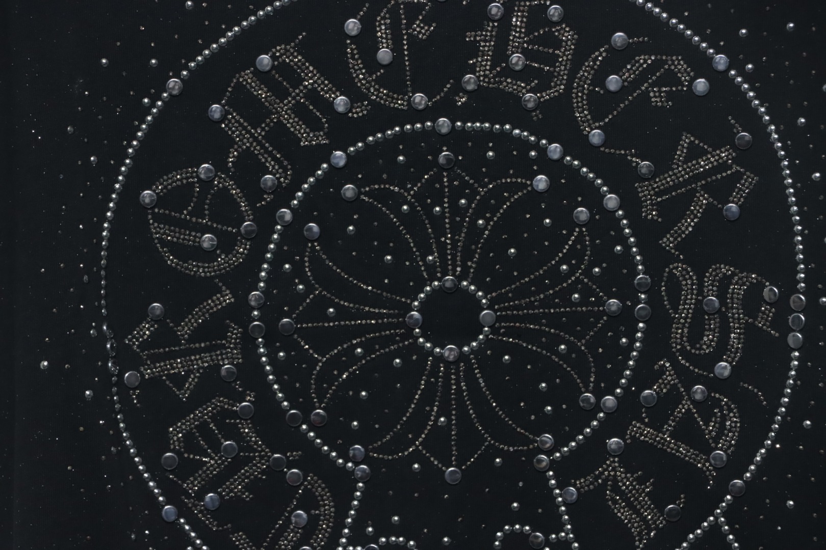 Chrome Hearts Rivets Full Diamond T-shirt Black