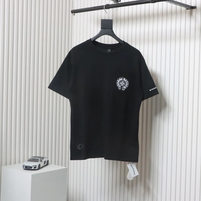 Chrome Hearts Sanskrit Cross Print T-shirt Black 01