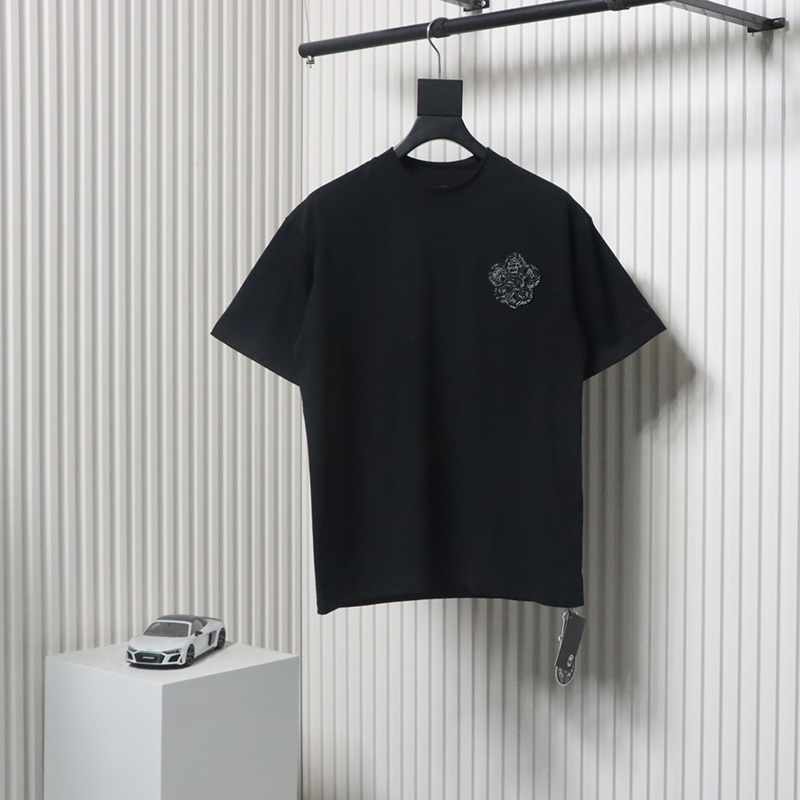 Chrome Hearts Scout Flower Embroidery T-shirt Black